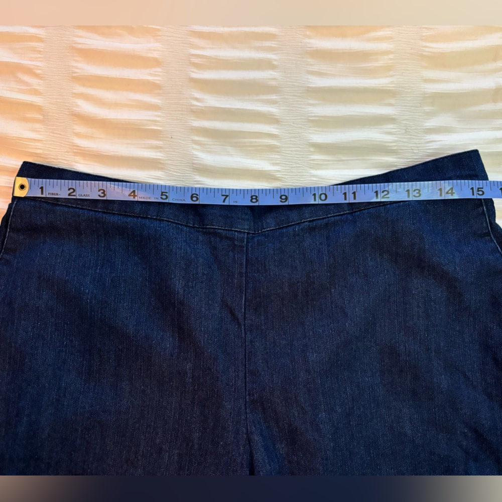 Alfred Dunner wide leg jeans - size 14P - Picture 6 of 8